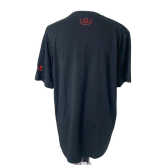 Men’s Large Shirt Under Armour Black Heat Gear Athletic Crewneck Short Sleeve - Picture 3 of 13